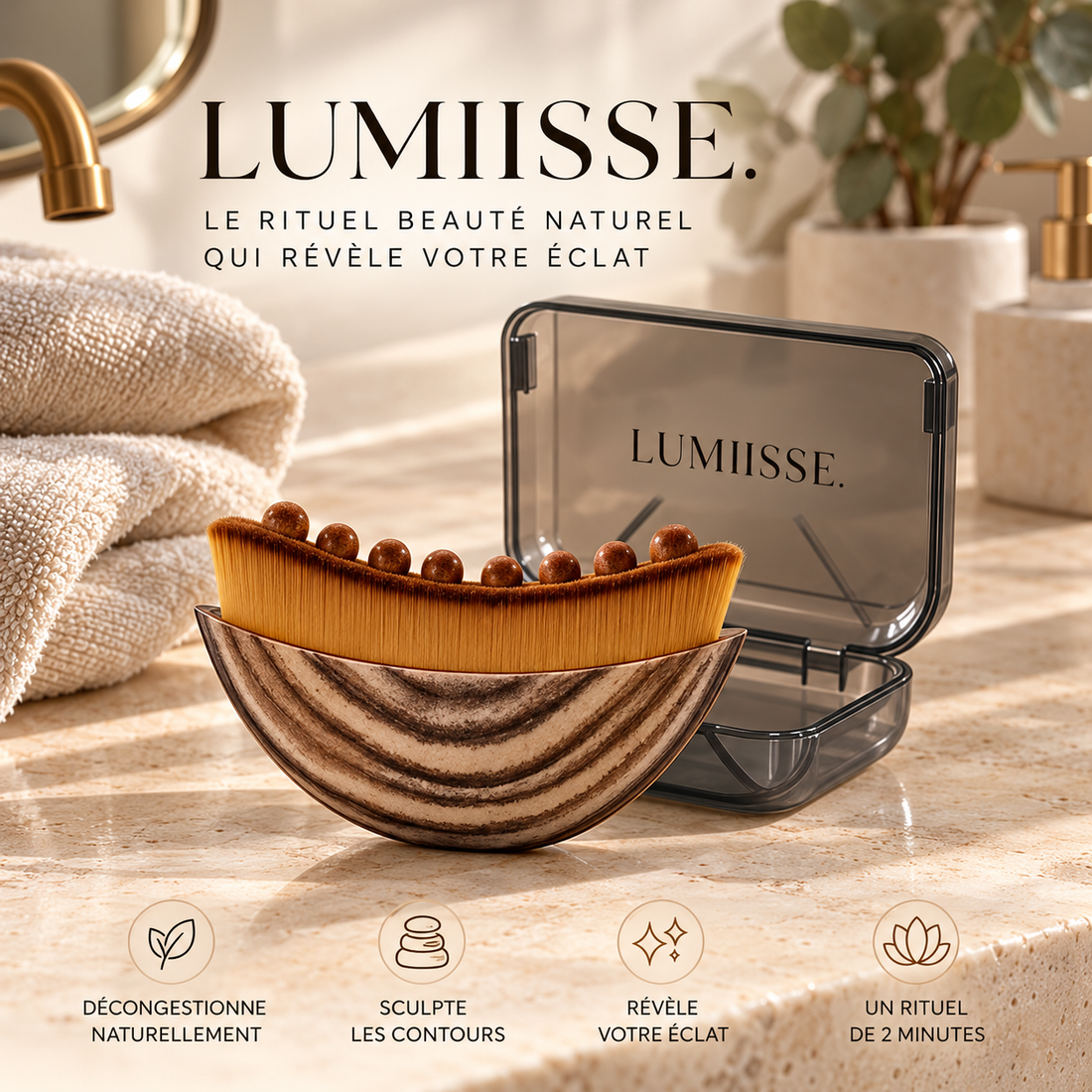 Brosse lymphatique visage LUMIISSE™